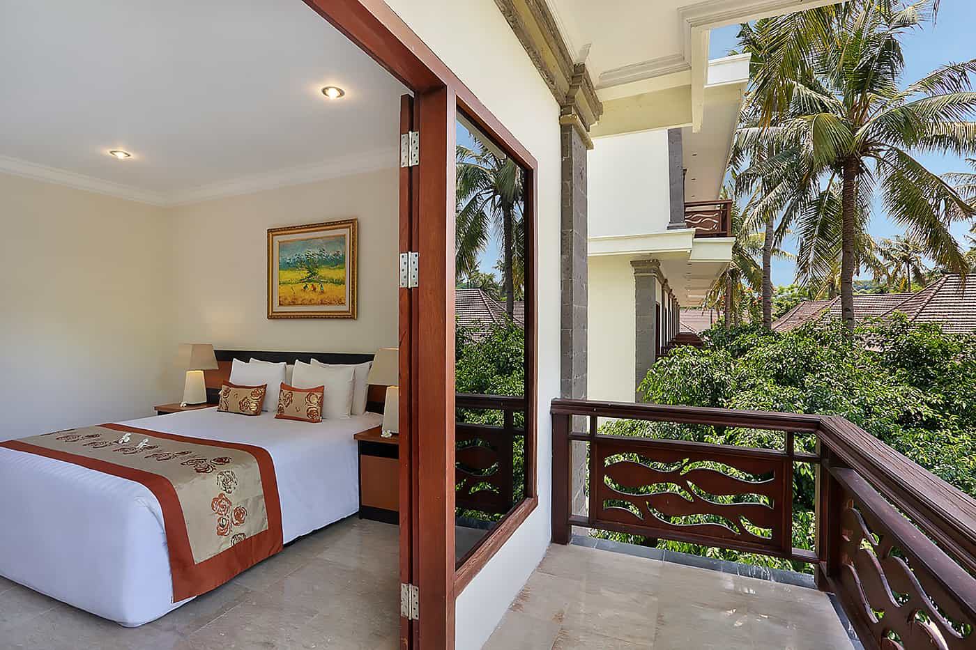 Deluxe Terrace accommodation at Hotel Ombak Sunset in Gili Trawangan Island of Lombok Indonesia